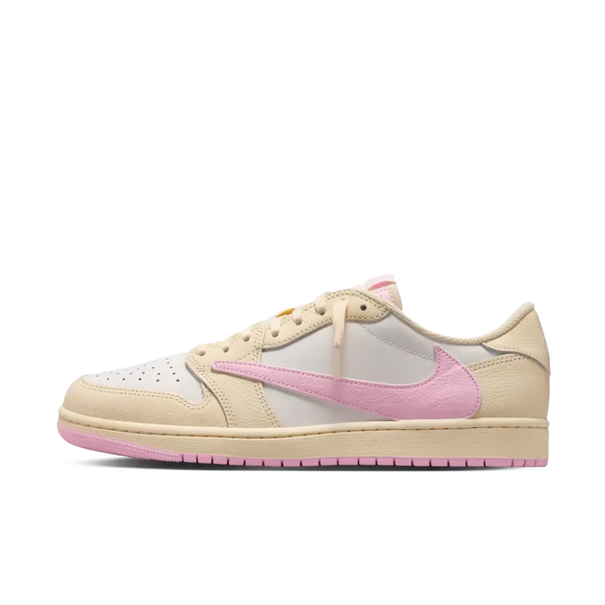 Travis Scott x Air Jordan 1 Low OG 'Muslin & Shy Pink' - Pink Pack