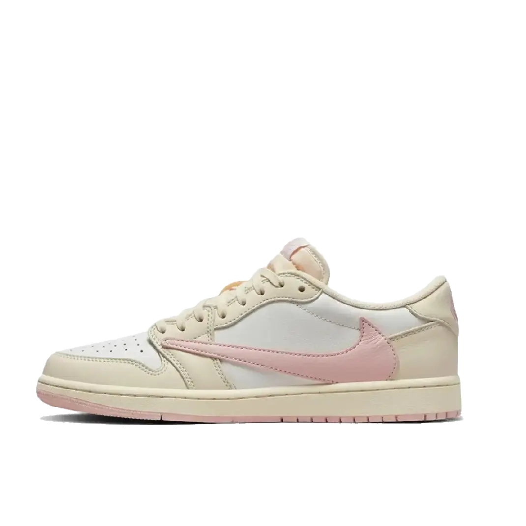 Travis Scott x Air Jordan 1 Low OG 'Muslin & Shy Pink' - Pink Pack