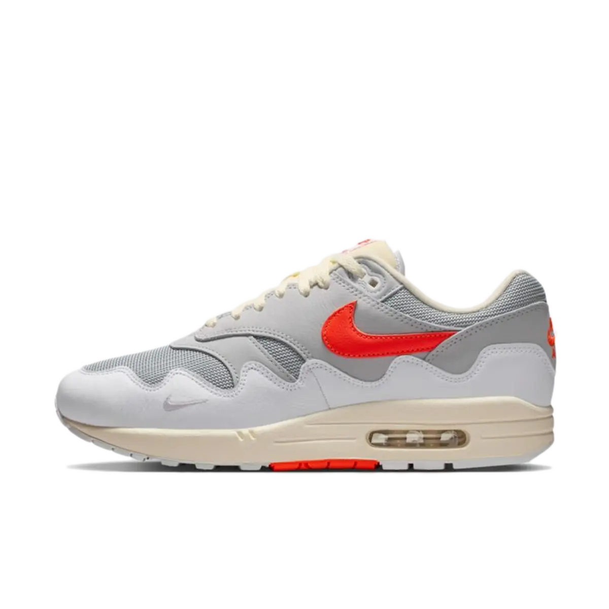 Patta x Nike Air Max 1 ’87 'White & Hyper Crimson'