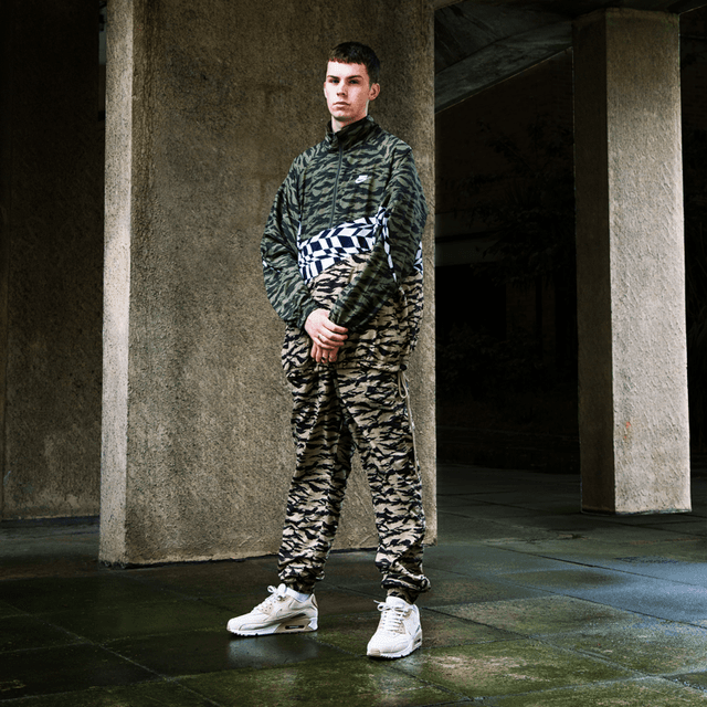Camo for days: a closer look at the NIKE SPORTSWEAR SWOOSH AOP TRACKSUIT