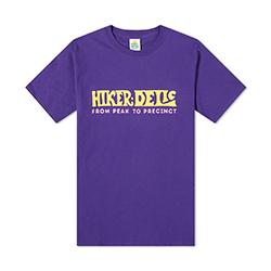 Shop Now: Hikerdelic Text Logo Tee in Purple