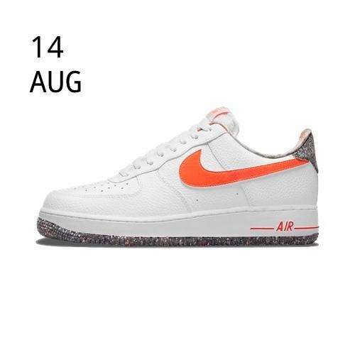 NIKE AIR FORCE 1 LOW WHITE ORANGE &#8211; AVAILABLE NOW