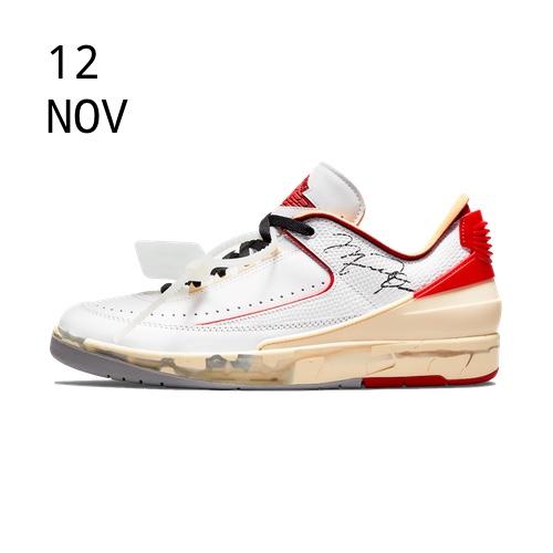 Nike x Off White Air Jordan 2 Low White/Varsity Red &#8211; AVAILABLE NOW