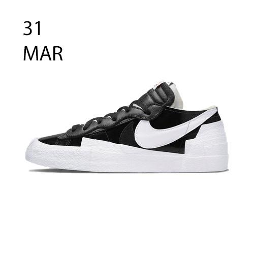 Nike x Sacai Blazer Low Shiny Black &#8211; AVAILABLE NOW