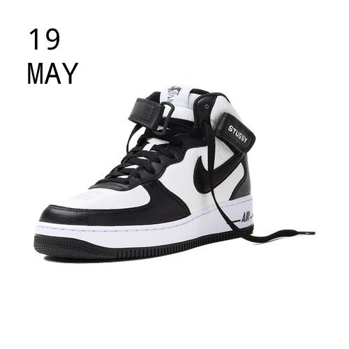 Nike x Stussy Air Force 1 Mid White Black &#8211; AVAILABLE NOW