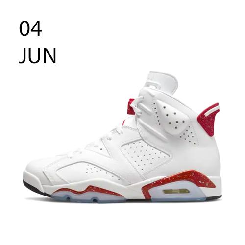 nike Air Jordan 6 White and University Red &#8211; Available Now