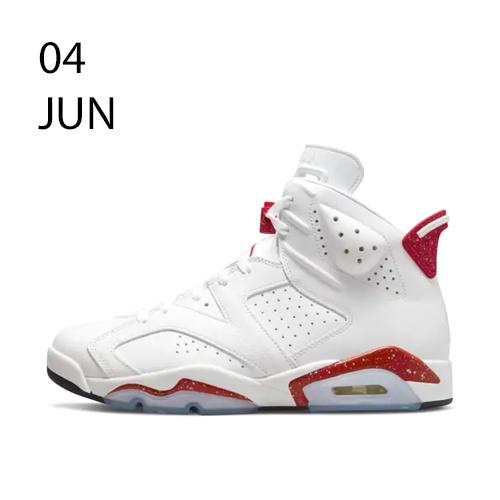 nike Air Jordan 6 White and University Red – Available Now