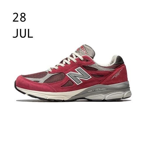 NEW BALANCE 990V3 SCARLET &#8211; AVAILABLE NOW