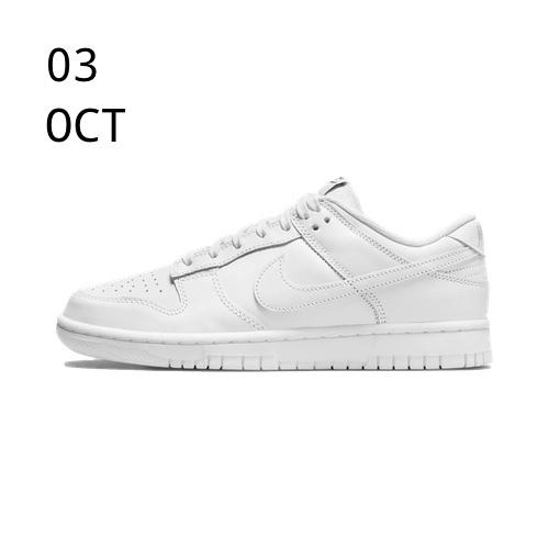 Nike Dunk low Triple White &#8211; AVAILABLE NOW