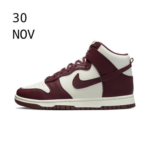 Nike Dunk High Burgundy Crush &#8211; AVAILABLE NOW