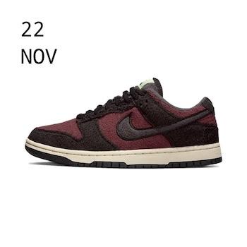 Nike Dunk Low Fleece Burgundy Crush &#8211; AVAILABLE NOW