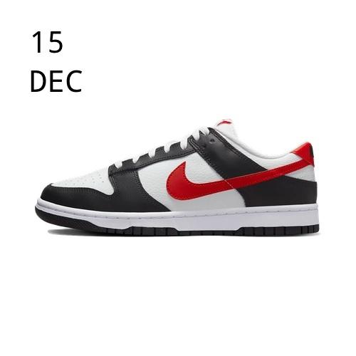 Nike Dunk Low Black Red White &#8211; AVAILABLE NOW