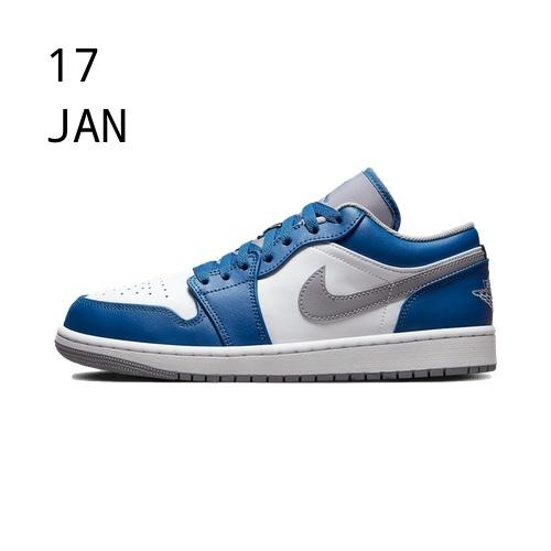 Nike Air Jordan 1 Low True Blue &#8211; available now