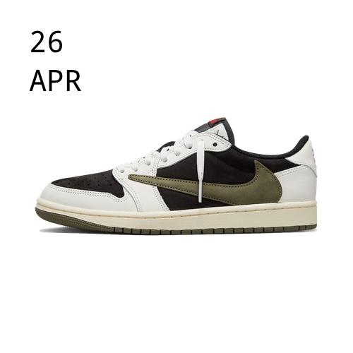 Nike x Travis Scott Air Jordan 1 Low Olive – Available now