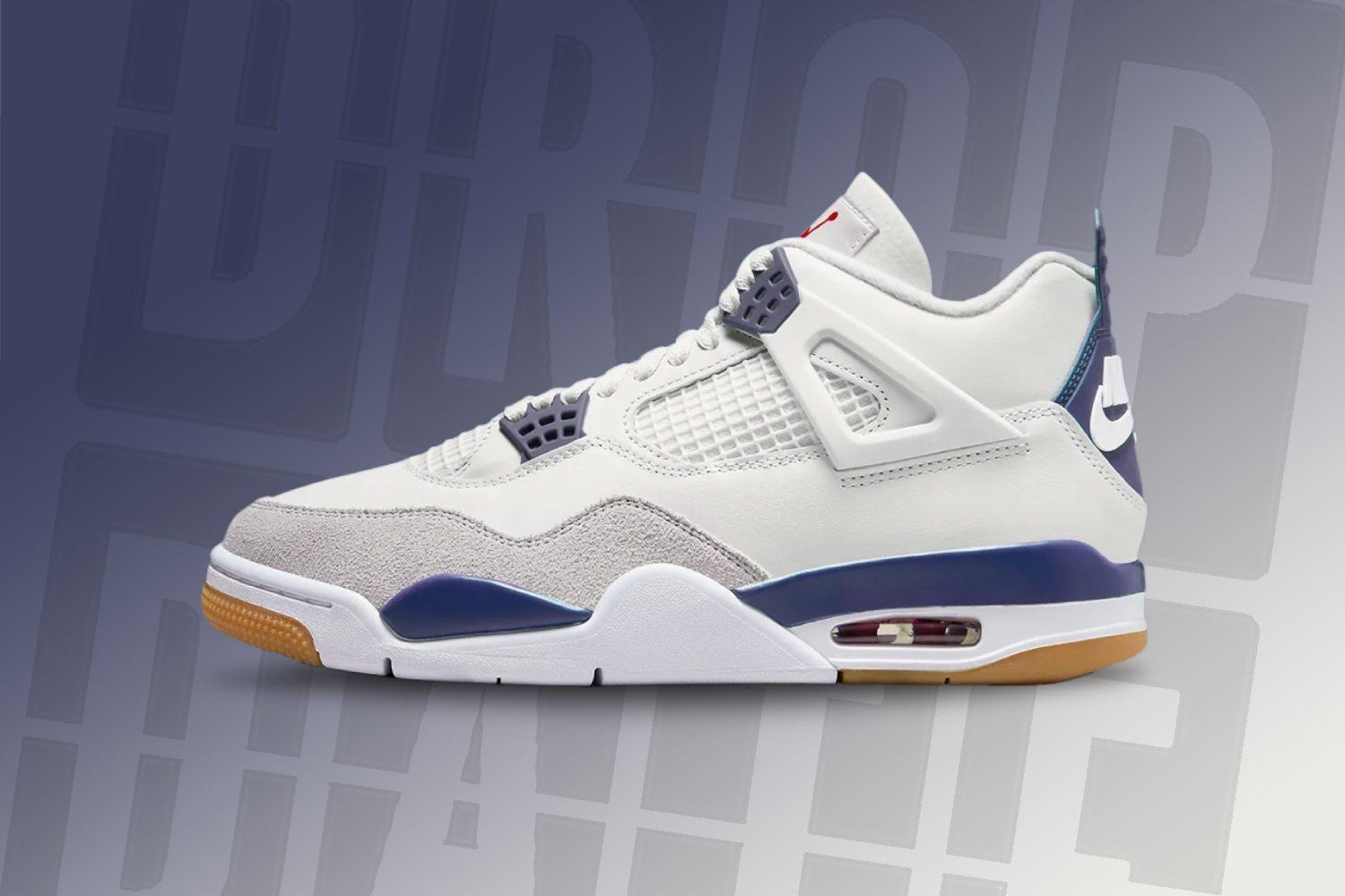 Nike SB x Air Jordan 4 &#8216;White/Navy&#8217; Coming in March 2025