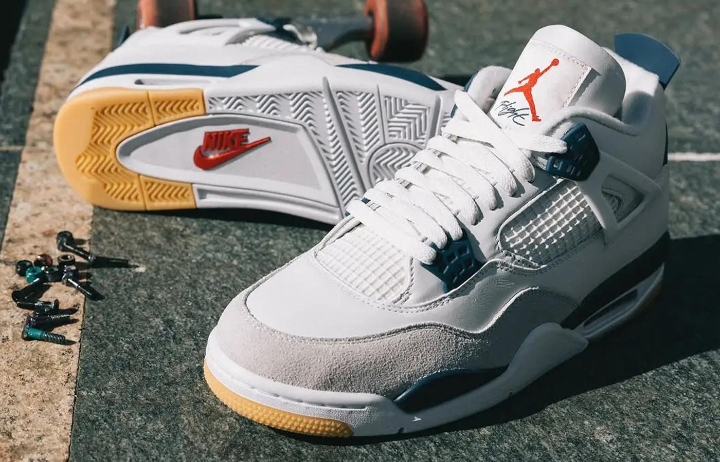 Nike SB x Air Jordan 4 ‘Summit White/Navy’ Lands March 2025